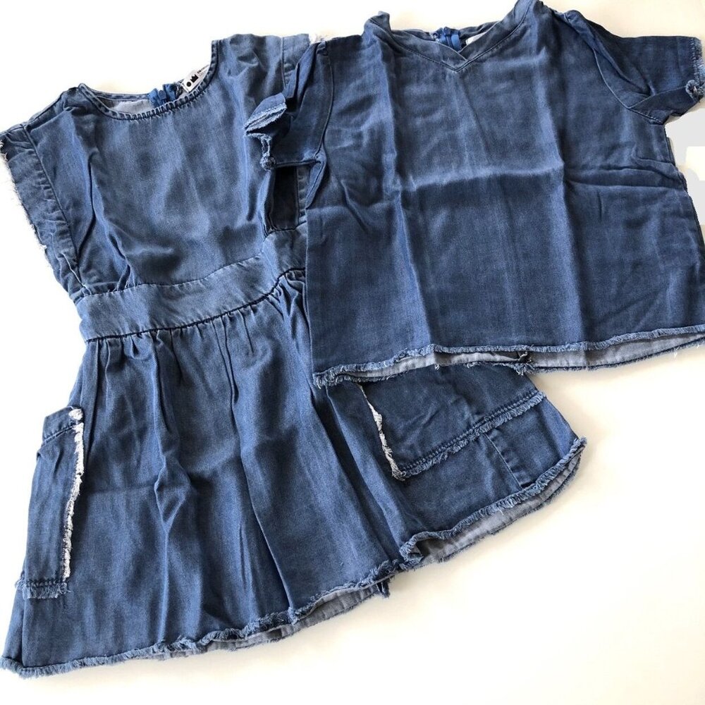 Omamimini Los Angeles Denim Twins Set